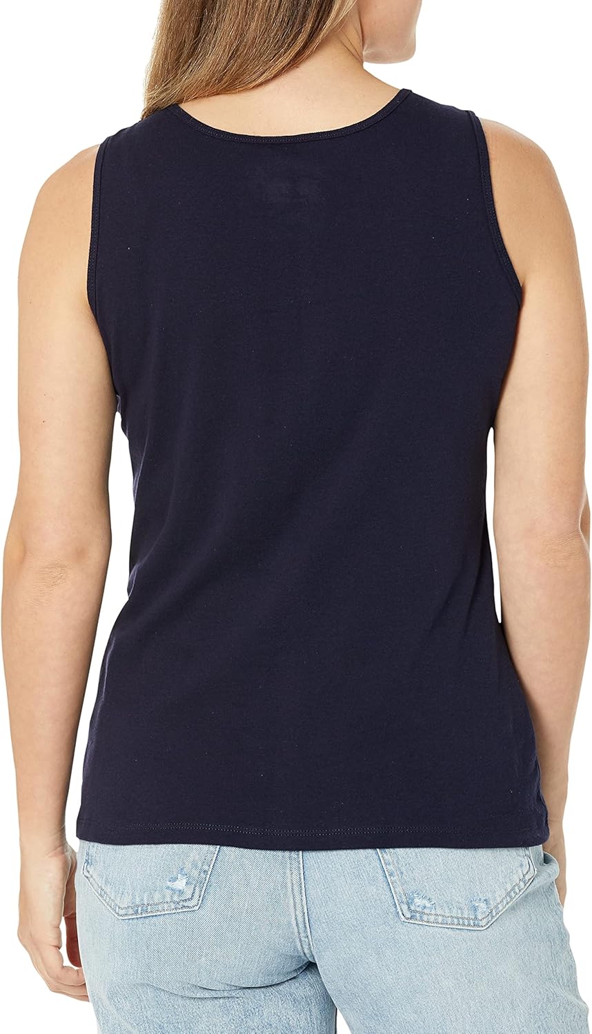 Hanes Women's Shirts, Women’s Mini-Ribbed Cotton Tank Tops, Women’s Sleeveless T-Shirts, Women’s Tanks - Image 2