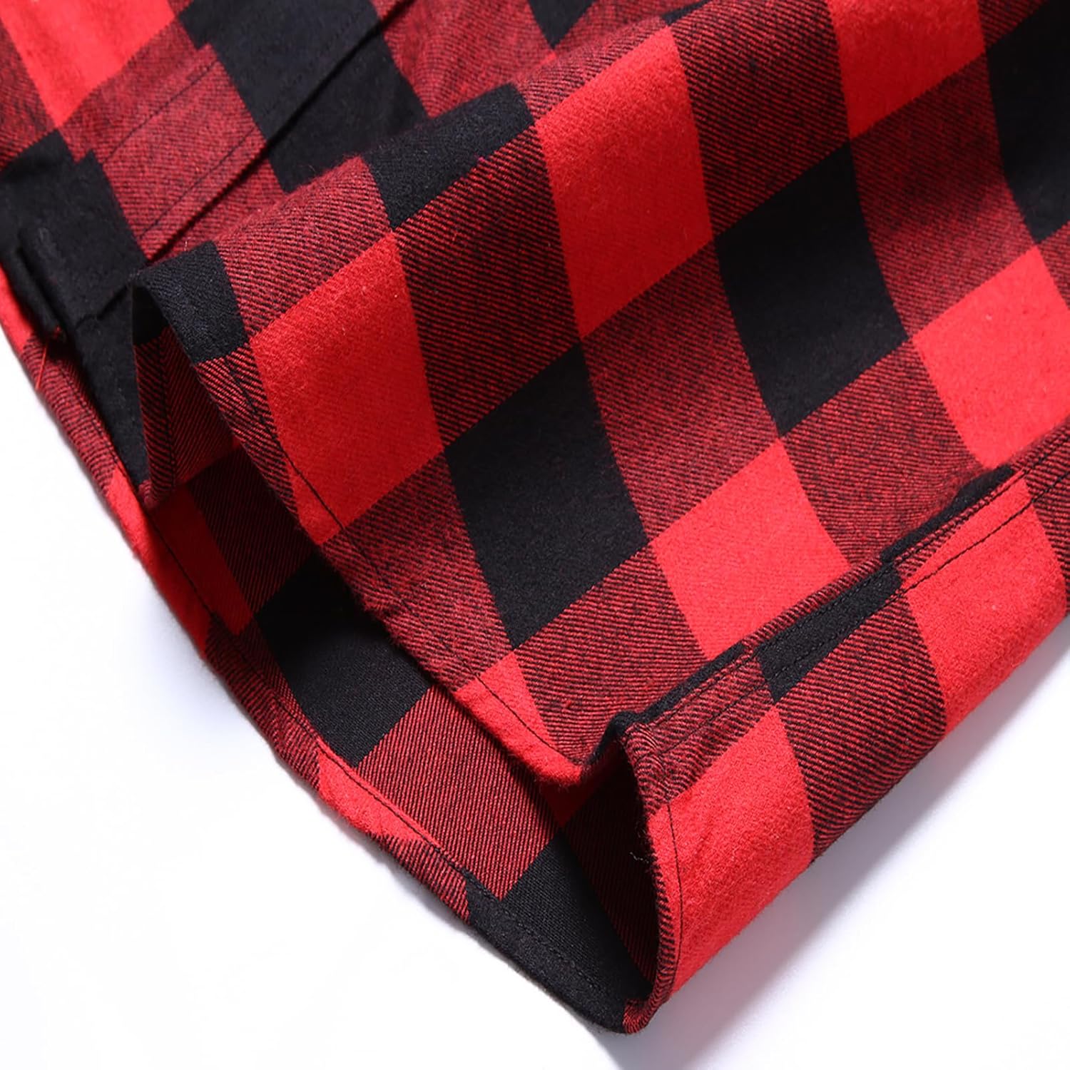 DOKKIA Flannel Shirt for Men Buffalo Plaid Long Sleeve Button Down Casual Jacket - Image 6