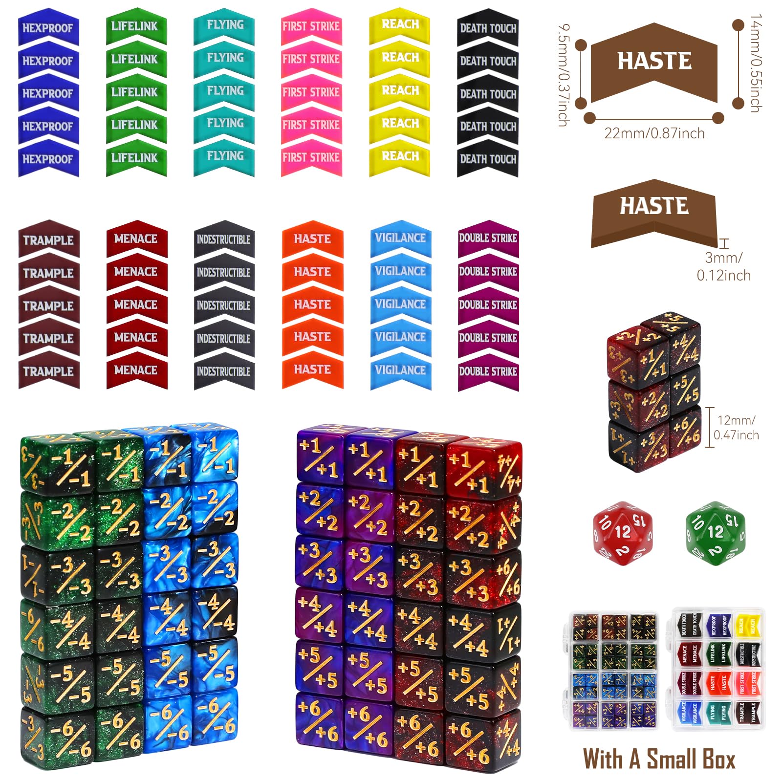 Amazon.co.jp: FourDragons MTG能力 キーワードトークン 12mm ダイス