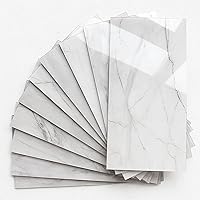 Vista 12 de BeNice - Azulejos grandes para salpicaduras de baño con acabado de metro, adhesivos impermeables para pared de cocina y ducha (23 azulejos) Beige