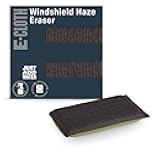 E-Cloth Windshield Haze Eraser, Auto Glass Cleaner, Car Windshield Cleaner, Cleaning Sponge for Windshields, Windows, Mirrors and Glass