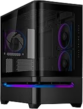 ASUS Prime AP202 ARGB (Black) - mATX PC Case (Tempered Curved Glass, Supports Graphics Cards up to 420mm, 360mm Long Radiators, 3 Built-in ARGB Fans)