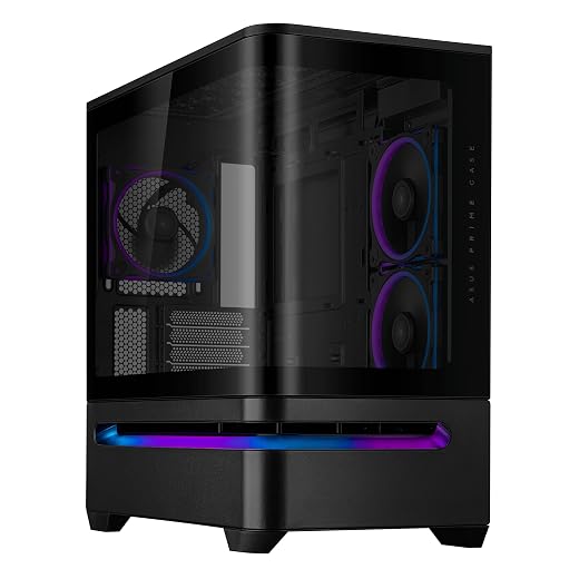 ASUS Prime AP202 mATX PC Gehäuse, Stahl, Mid-Tower | Schwarz