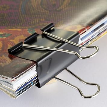 Officemate Large Binder Clips, 2 inch Wide, 1 inch Capacity, Box of 12 (99100)