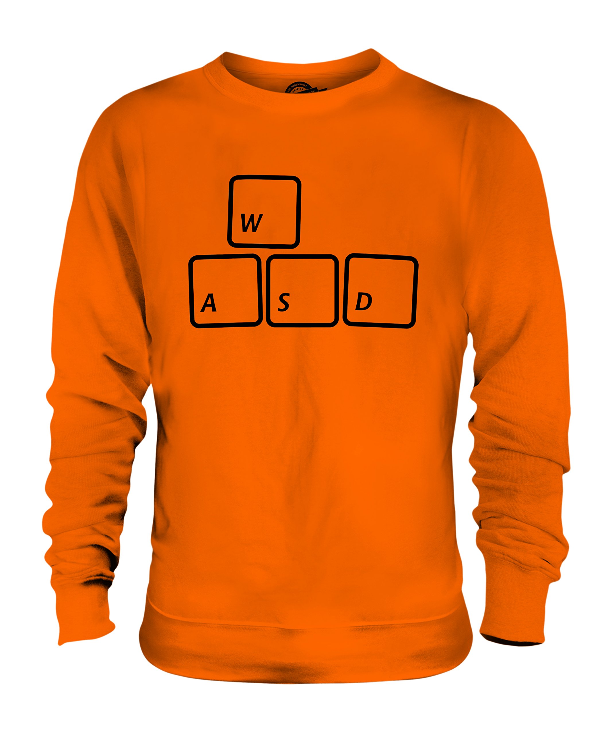 Candymix Videogiochi Tastiera del Computer Wasd Unisex Uomo Donna Felpa