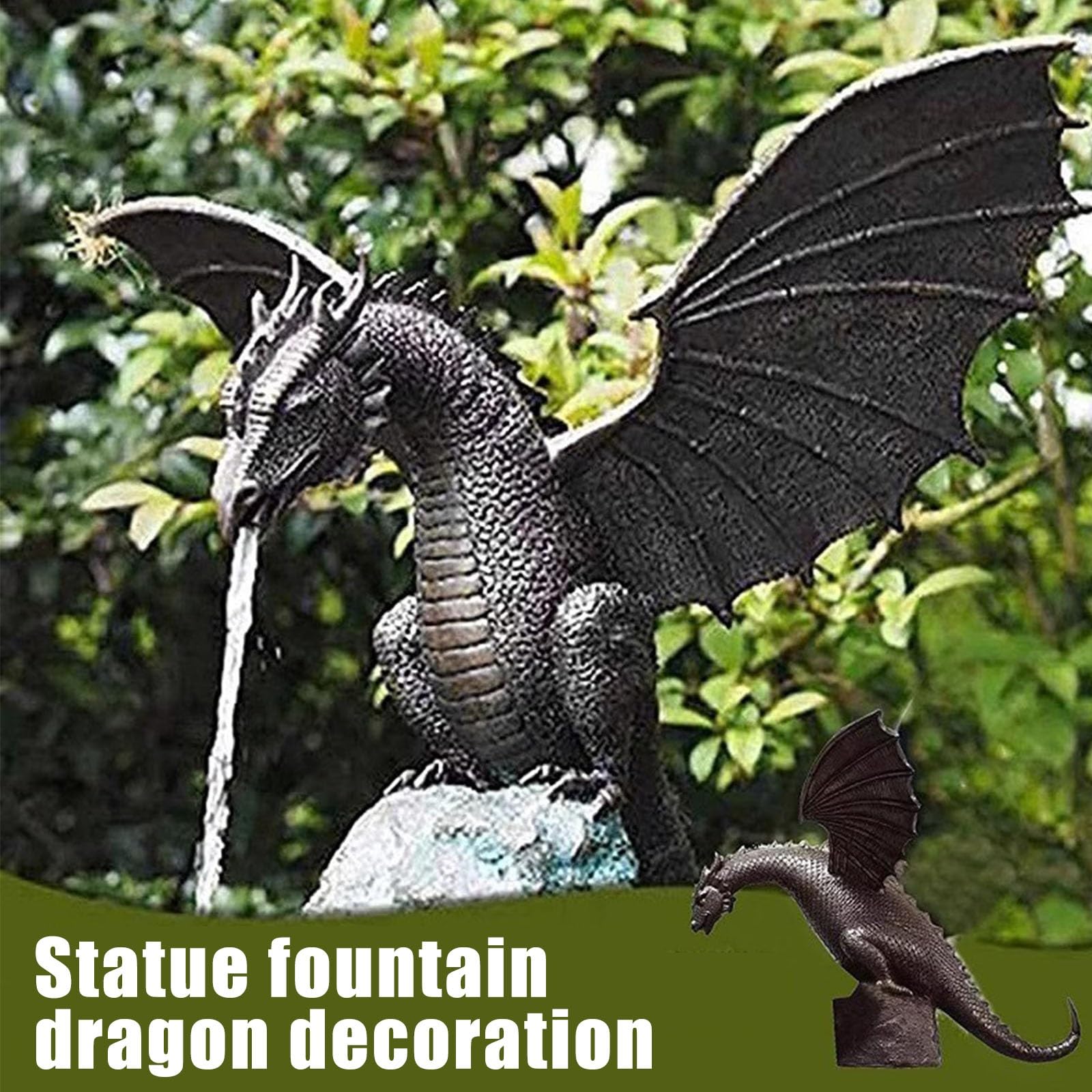 Dragon Fontaines for Bassins d'animaux, Fontaines for Bassins Animaliers, Accessoire Décoratif for Fontaine, Bassins À Poissons Koï, Jardins