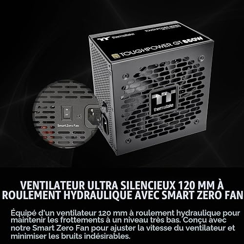 Thermaltake Toughpower GT 850W ATX 3.1 Standard Power Supply; 80 Plus Gold Efficiency; Smart Zero Fan; Native 450W PCIe 5.1 Connector; PS-TPT-0850FNFAGU-3; 5 Year Warranty - 6