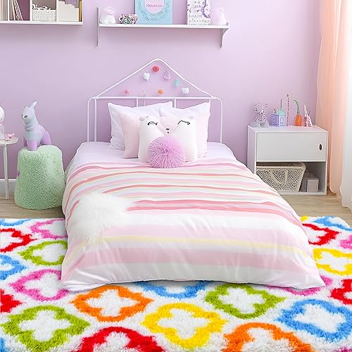 Miniatura 173 de Tepook - Alfombra súper suave y peluda para dormitorio, alfombras modernas peludas para niños para sala de estar, alfombra de felpa