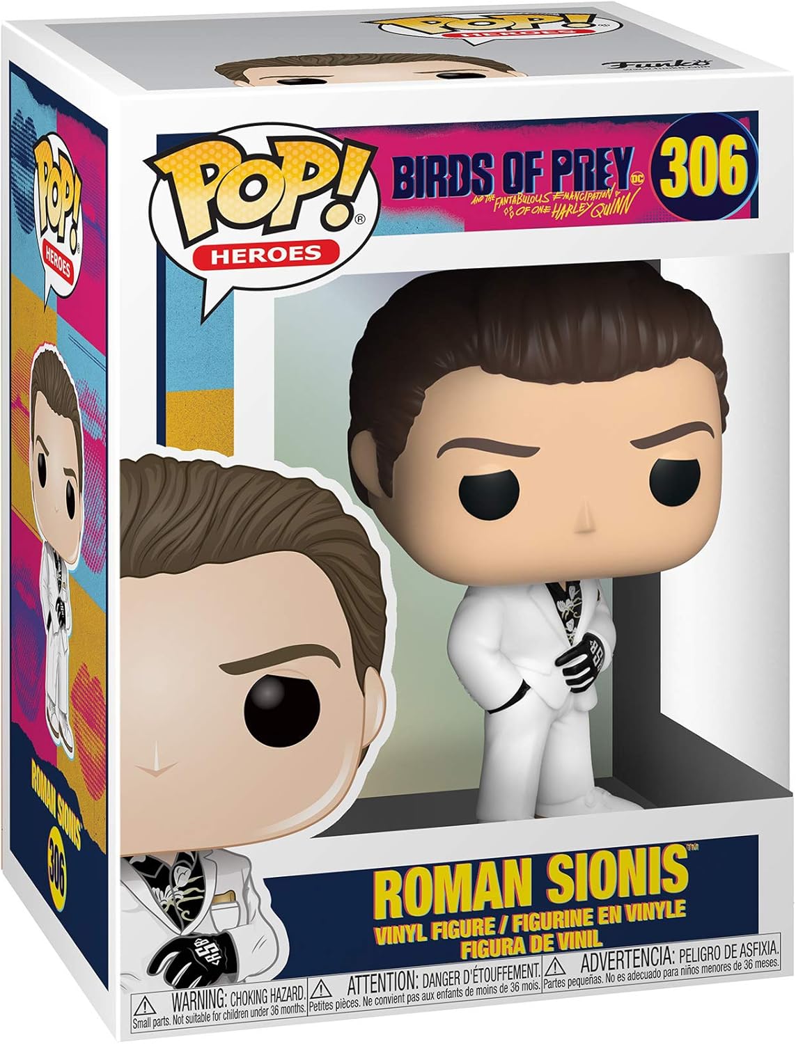 Funko Pop! Heroes: Birds of Prey - Roman Sionis (White Suit) (Styles May Vary), Multicolour