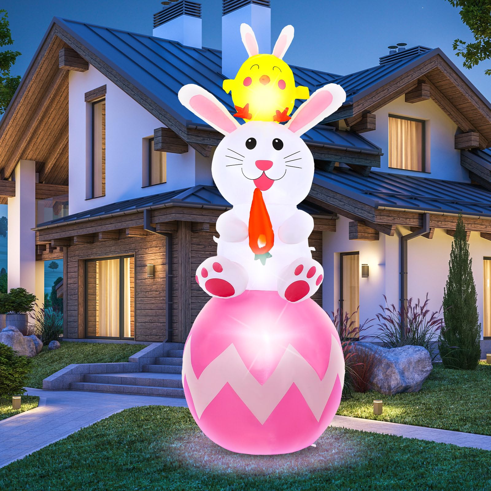 Snapklik.com : Glimin 59FT Easter Inflatables Yard Decorations Blow Up ...