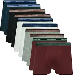 Kit 10 Cueca Boxer Lupo Algodão Cotton Respirável Masculina