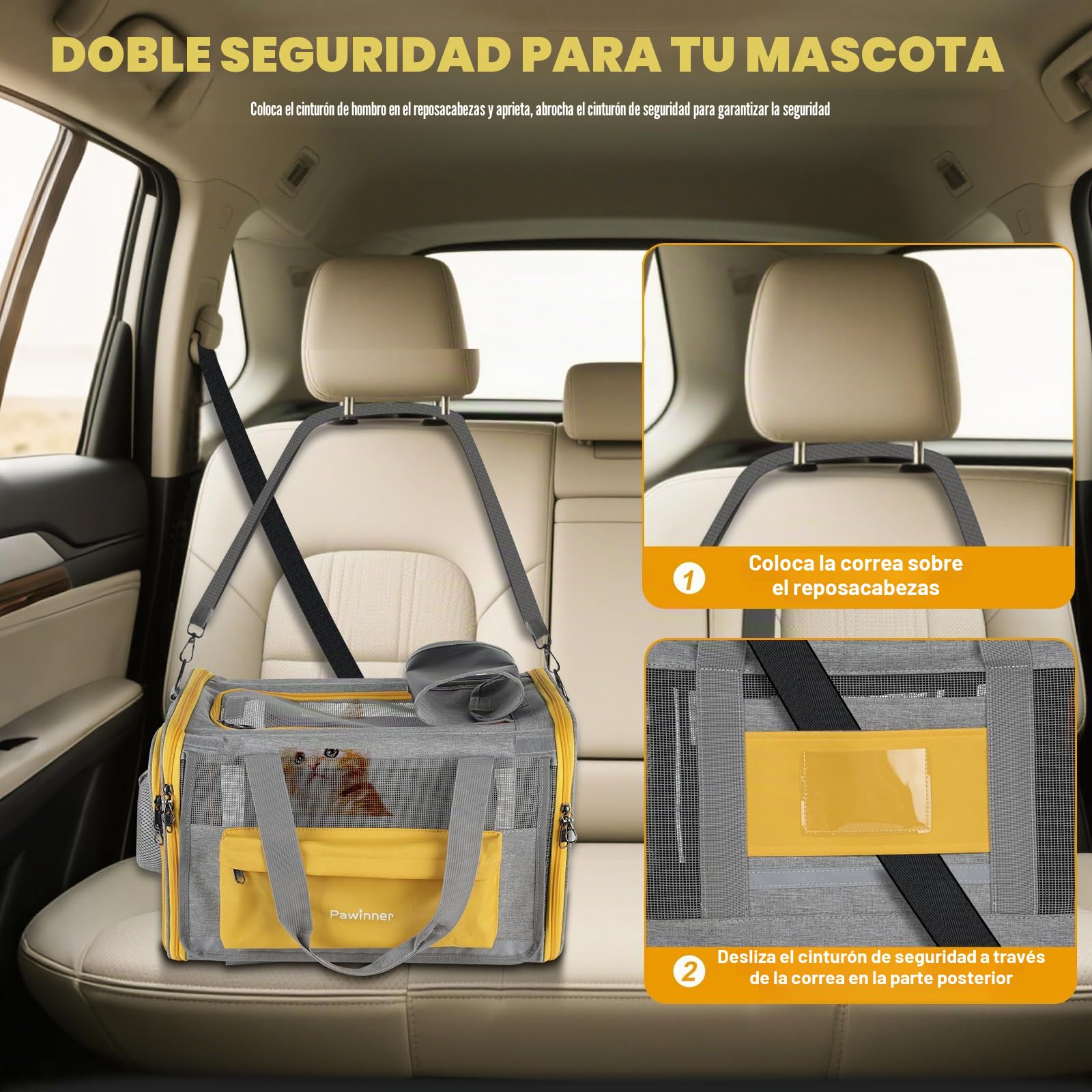 Transportín para gatos con ruedas aprobado por aerolíneas, carrito para perros pequeños, cochecito grande para gatos, transportador portátil para mascotas con ruedas, tela 600D transpirable