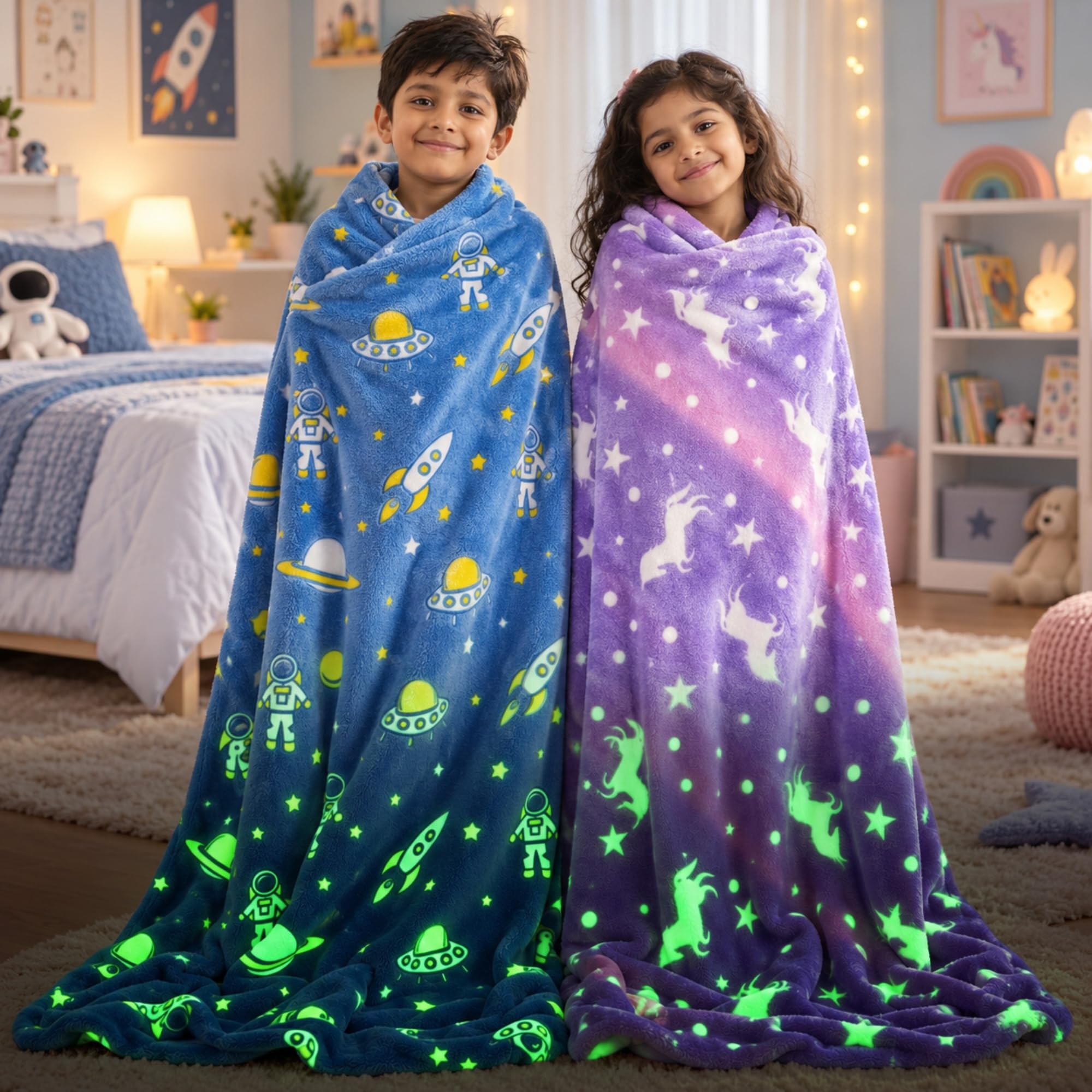 Glow in the Dark Kids Blanket - Famyo GlowMaxx -28