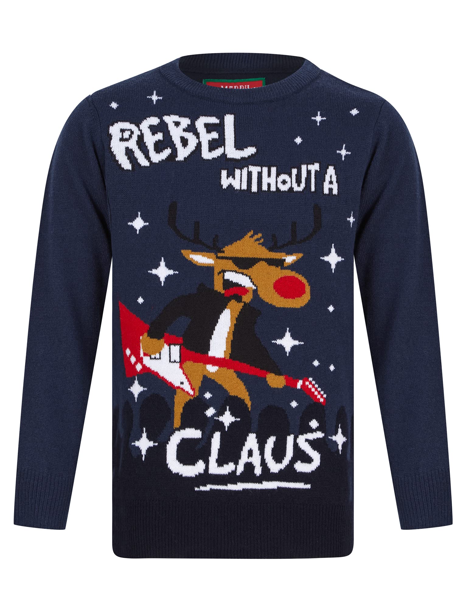 Tokyo Laundry Boy's Rebel Novelty Christmas Jumper