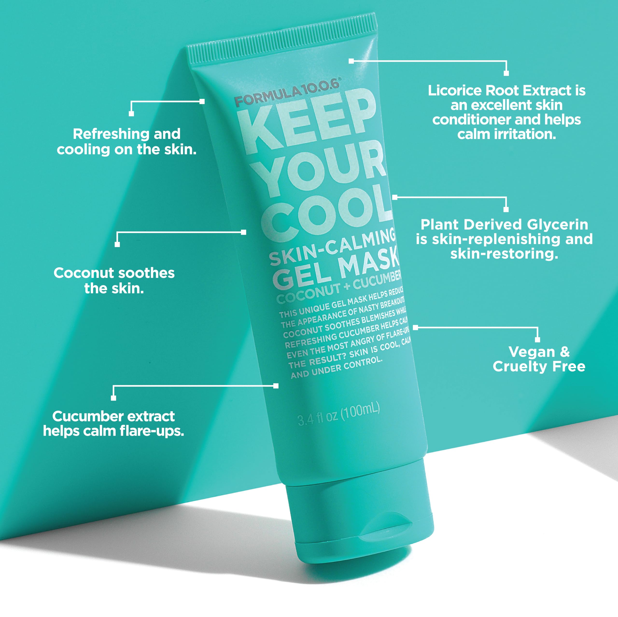 Amazon.com : FORMULA 10.0.6 Keep Your Cool Gel Mask w/Coconut