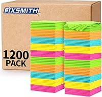 Vista 13 de FIXSMITH Paño de Limpieza de Microfibra - Paquete de 48, Toallas de Limpieza Multifuncionales, Tamaño: 12 x 16 pulgadas, Trapos de Limpieza