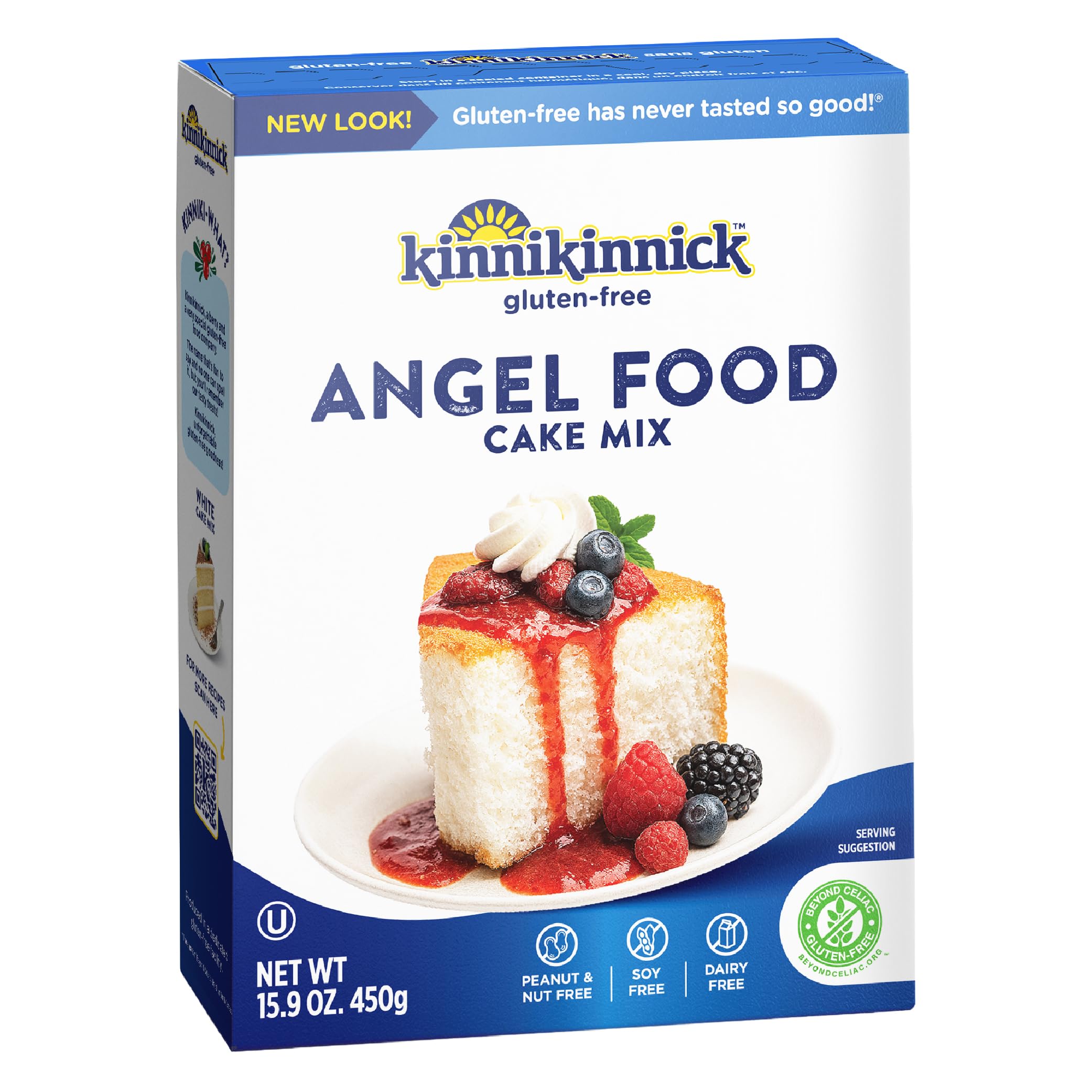 KINNIKINNICK, CAKE MIX,ANGEL FOOD,G/F 16 OZ
