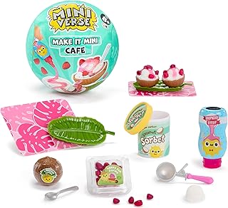 MGA's Miniverse Make It Mini Cafe Series 6, Mini Collectibles - Blind Packaging, Resin Play, Replica Food, Not Edible, Collectors, 8+