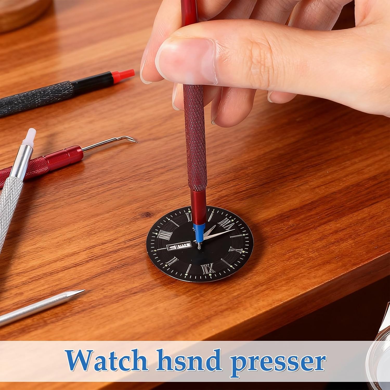 Watch Hand Removal Tool, Professional Removal, Watch Hands Repair Tool Kit with Hand Pressers Pusher, Removers Lever Minute Second Removals, Puller