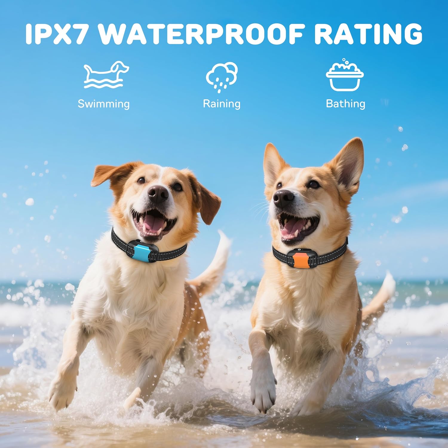RUXAN Electric Fence for Dogs,Wireless Fence for Two Dogs,Underground Dog Fence System,Waterproof Electric Dog Fence and Two Dog Collars,Basic In-Ground Pet Fence Containment Kit Fence for Dogs