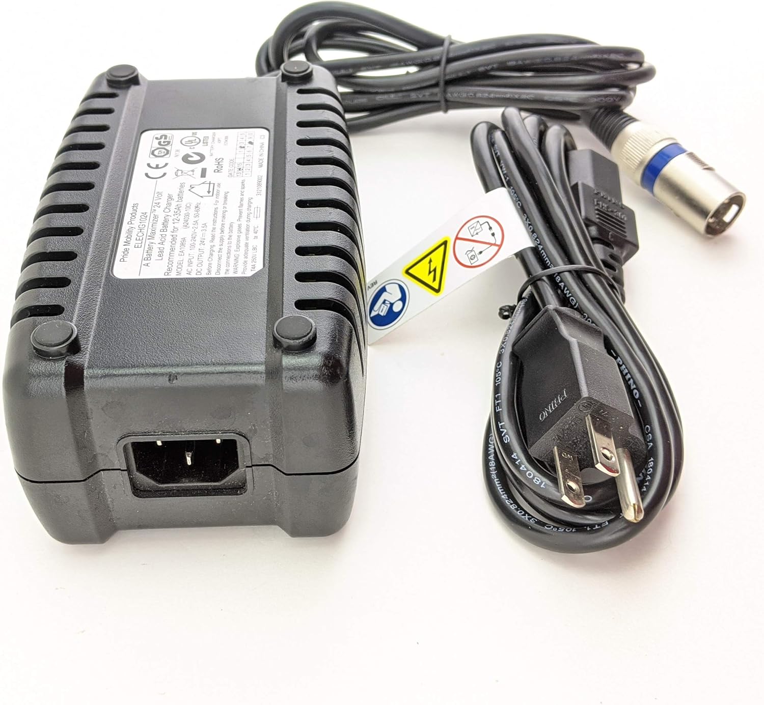 Pride Mobility Charger - 24 Volt 3.5 amp - Fits Gogo & Victory scooter - Fits Jazzy Power Chairs : Health & Household