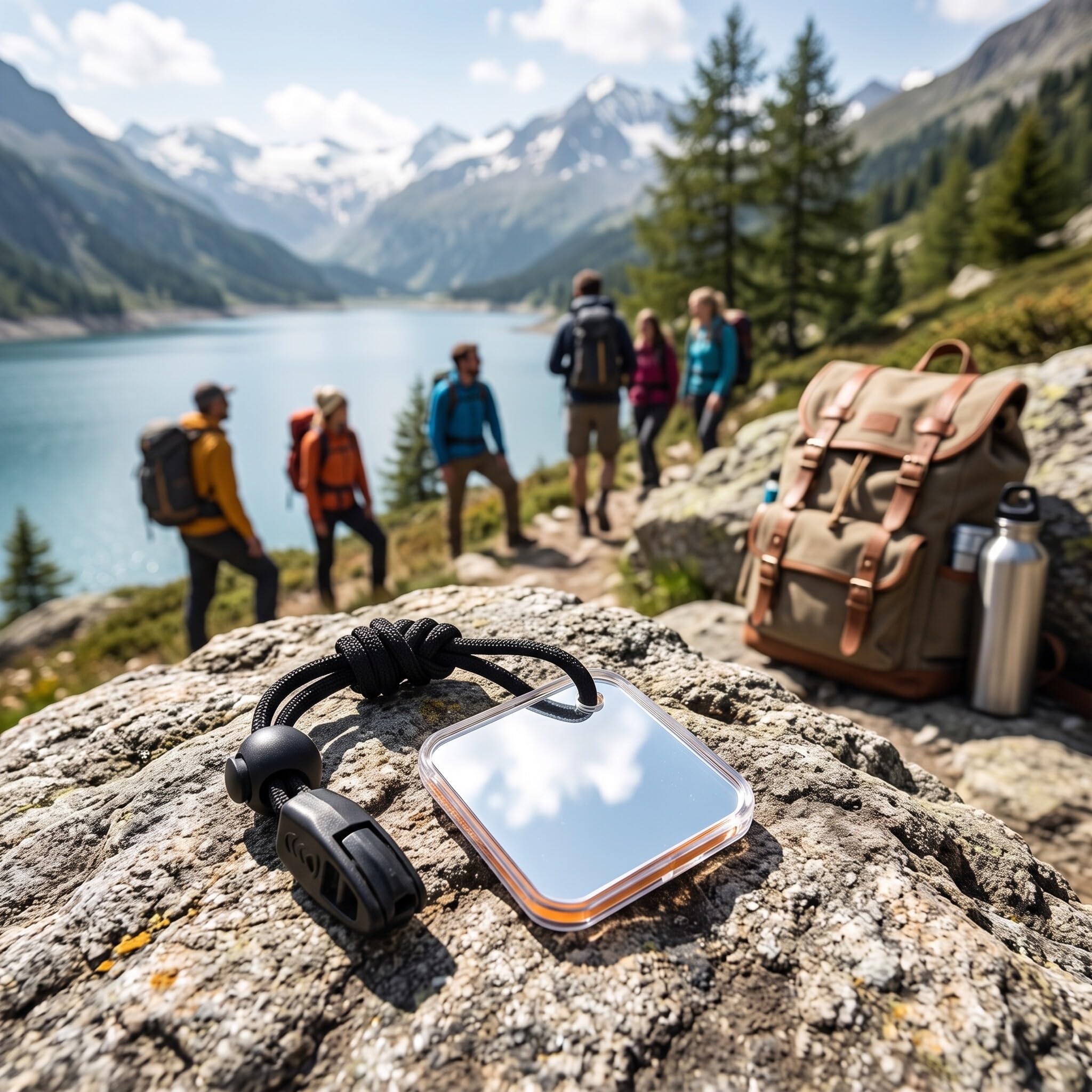 Yosoo Health Gear Espejo de Supervivencia, Espejo de Señal, Espejo de Emergencia, Herramienta de Espejo de Señal Reflectante de Rescate de Emergencia de Supervivencia Multifuncional Al Aire