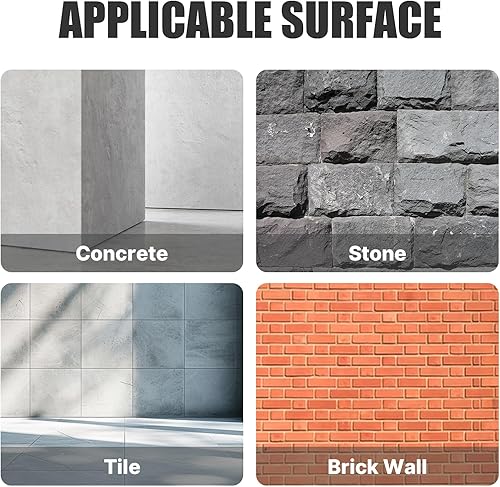 Miniatura 6 de Vearter SDS Plus Martillo eléctrico de vástago para mampostería, ranura de punto de mampostería, broca de cincel plano para azulejos, cemento,