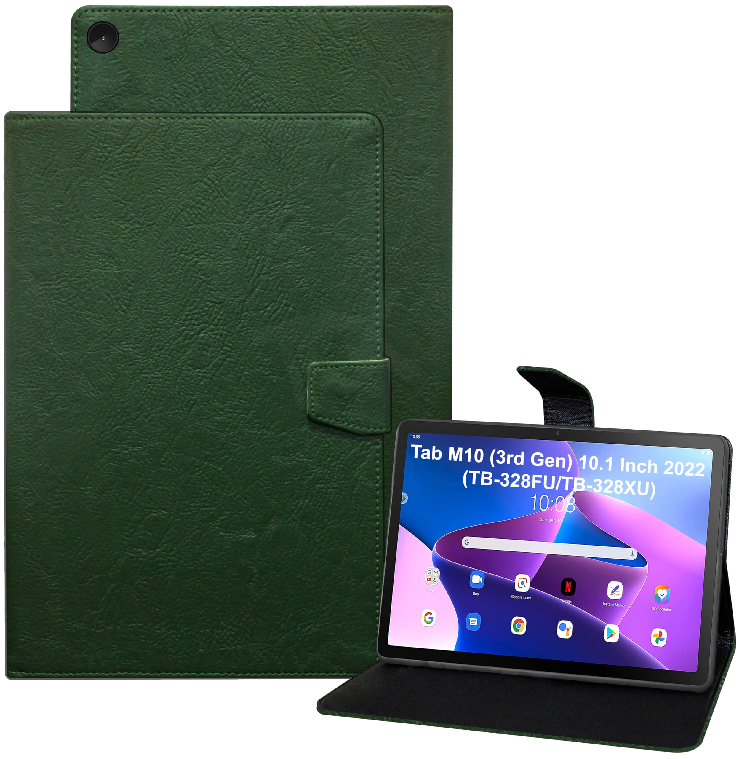 TGK Plain Design Leather Flip Case Cover for Lenovo Tab M10 FHD 3rd Gen 10.1 inch TB328FU TB328XU (Green) (B0BBQLWHNY) Amazon Price History, Amazon Price Tracker