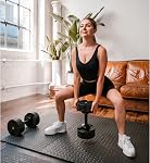 Nuobell Adjustable Dumbbells - Gym Army Nuobell, 5lbs - 80lbs adjustable free weight dumbells for men and women - strength training and fitness (2 Dumbbells)