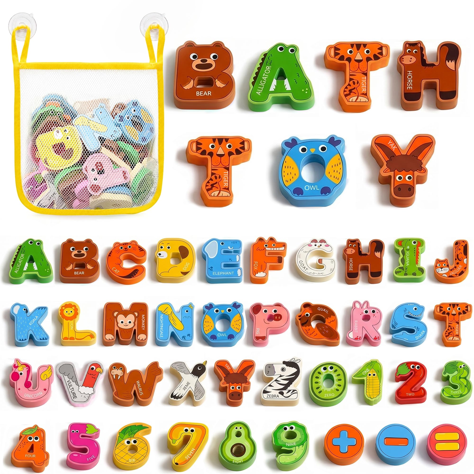 JoyCat Foam Bath Letters and Numbers,39 PCS Toddler Bath Toys
