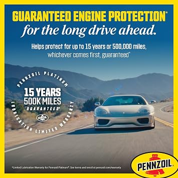 Pennzoil Platinum Full Synthetic 5W-20 Motor Oil (1-Quart)