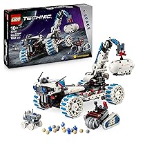 LEGO Technic Veicolo Spaziale Rover Lunare Lunar Outpost – Giocattolo Interattivo STEM con Braccio, Pannelli Solari e Modello di Robot – Regalo di Compleanno per Bambini e Bambine da 10 Anni – 42211