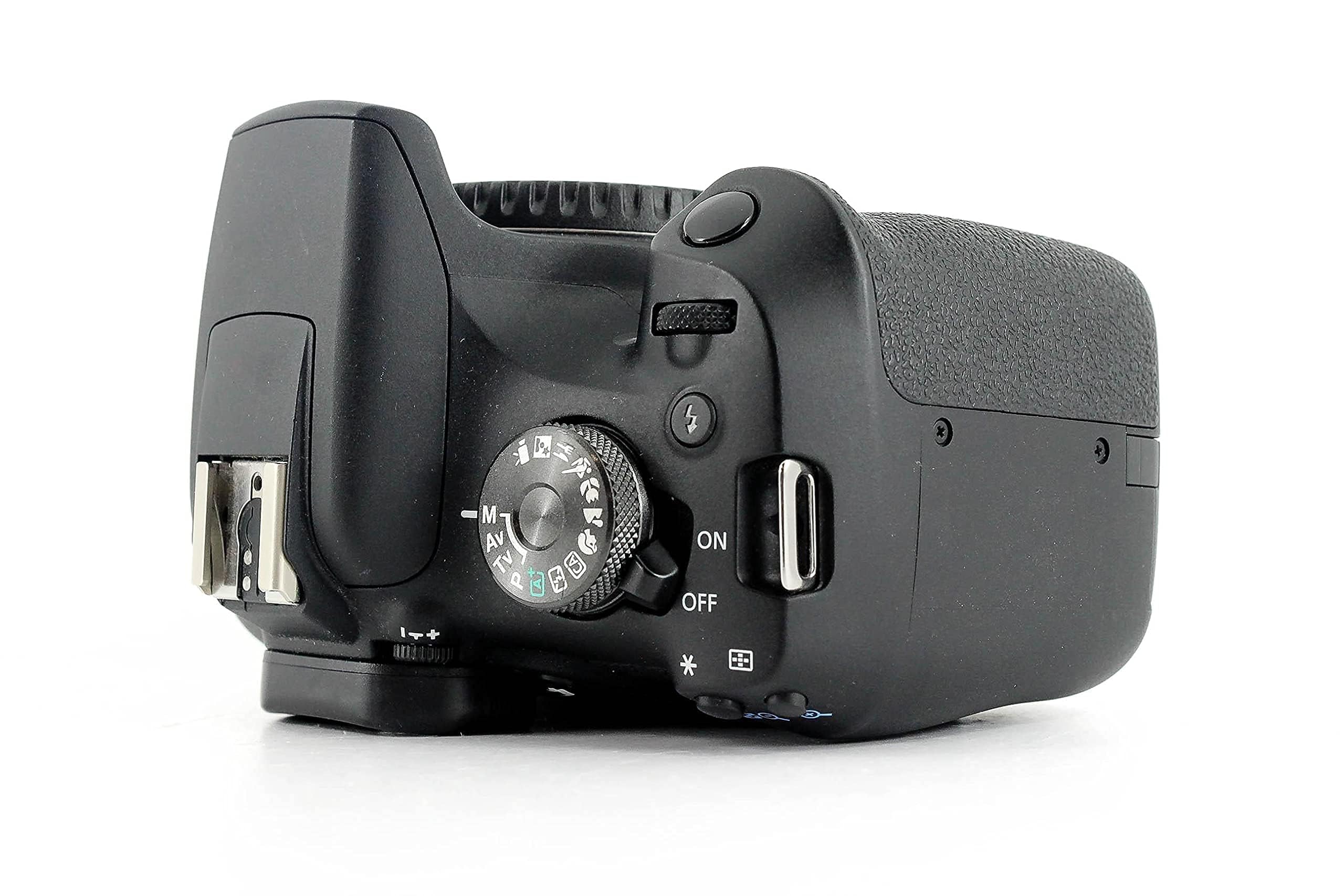 Canon Cámara réflex digital EOS 2000D APS-C con objetivo EF-S de 18-55mm | 24,1 megapíxeles, pantalla LCD fija de 3 pulgadas, vídeo Full HD, Dual Pixel CMOS AF y Wi-Fi y Bluetooth