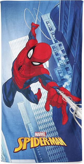 Spiderman Web Beach Towel Kids Swim Bath Towel for Children Super Hero Gift for Boys 70 x 140 cm