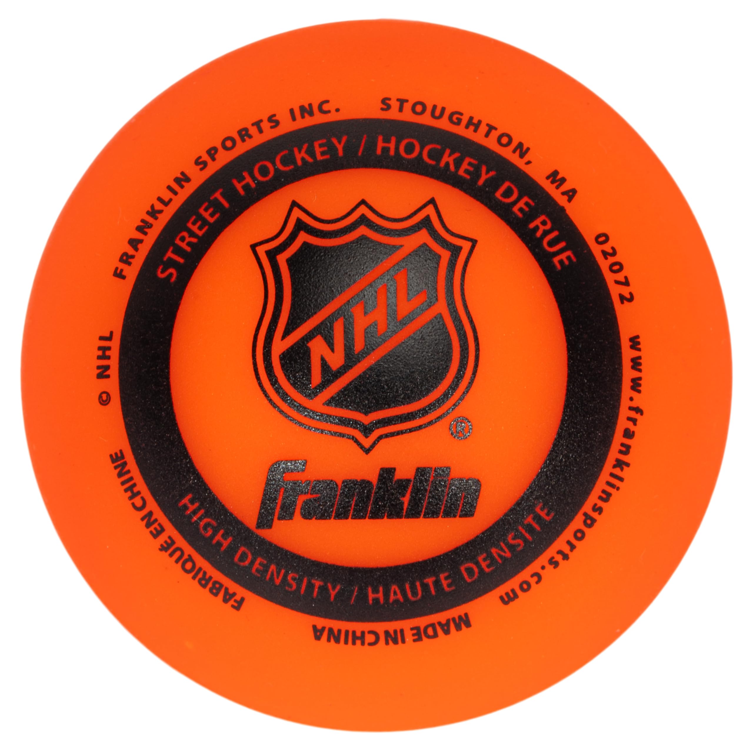Franklin Sports 15 Stück Mini Street Hockey Bälle LNH - Kein Rückprall - Rollhockeybälle Mini 5cm (2 Zoll) orange
