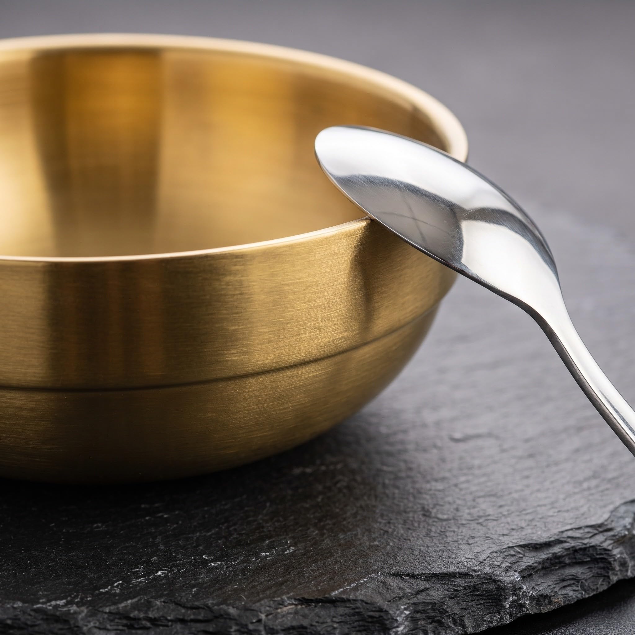 OUNONA 10 cuencos de acero inoxidable para ensalada, grandes, dorados, para mezclar, ideales para ramen, sopa, aperitivos, la cocina y reuniones festivas (15 cm).