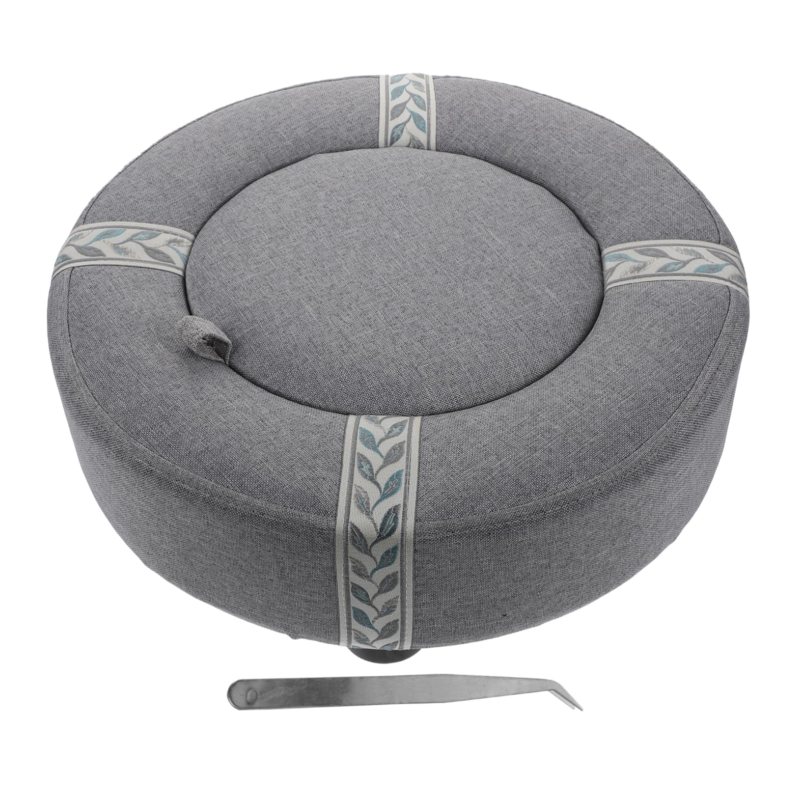 ULDIGI 1set Comfortable Smokeless Moxibustion Cushion Multifunctional Back Support Pillow for Relaxation Safe Therapy Honeycomb Design Grey Color