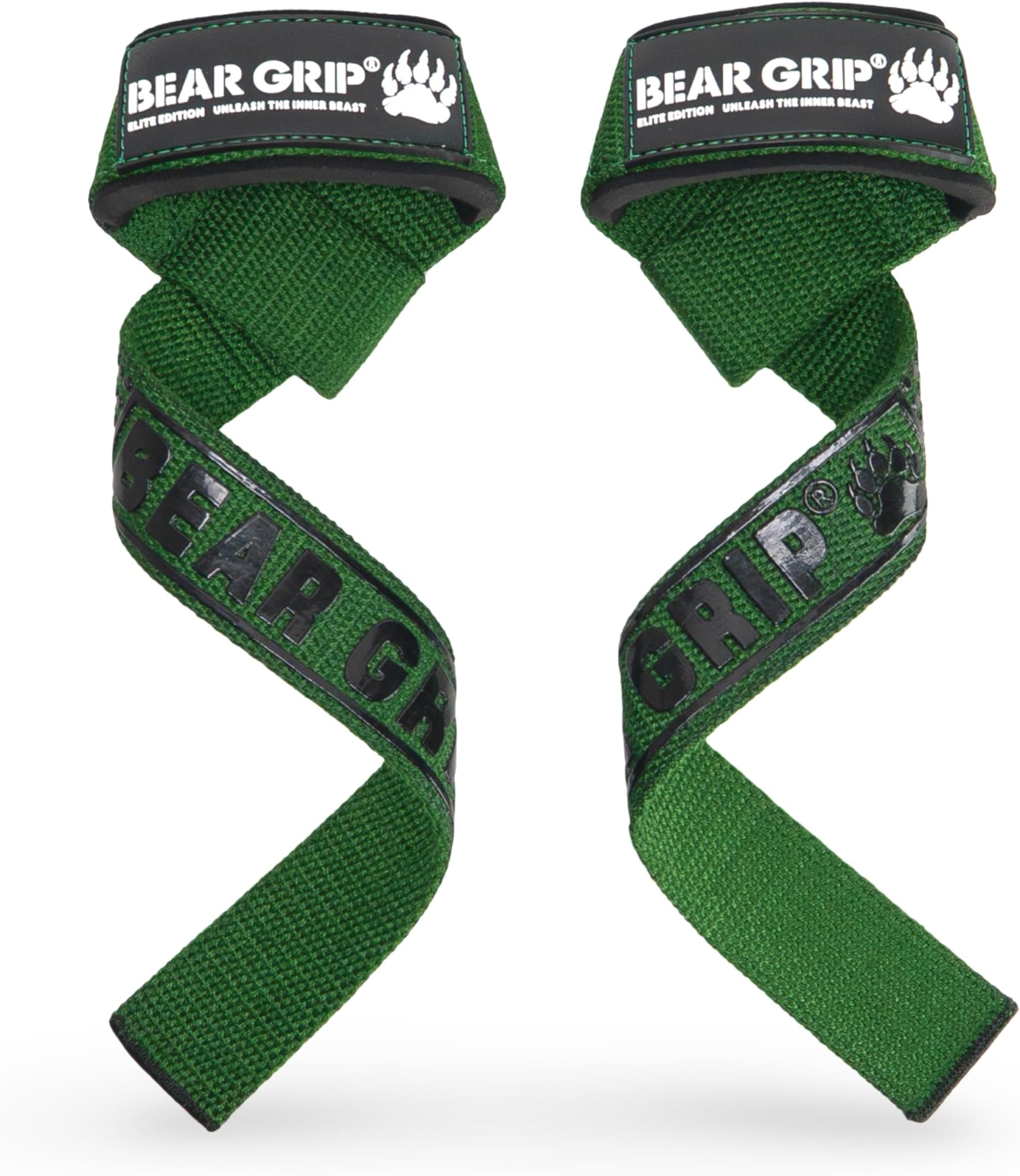 BEAR GRIP Weight Lifting Straps - Wrist Straps for Gym Training & workouts