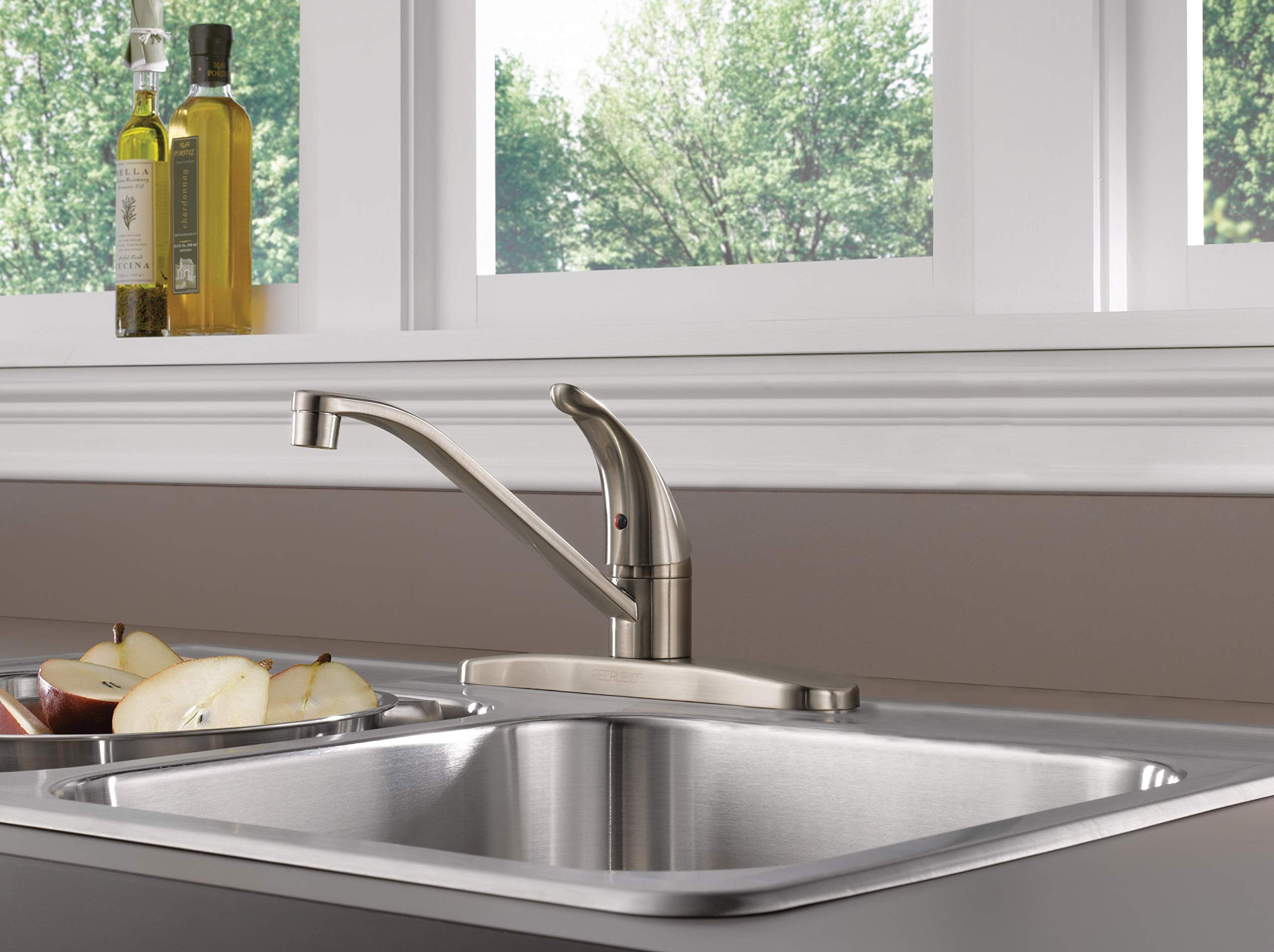 Peerless Tek Saplı Mutfak Lavabo Bataryası, Paslanmaz P110LF-SS