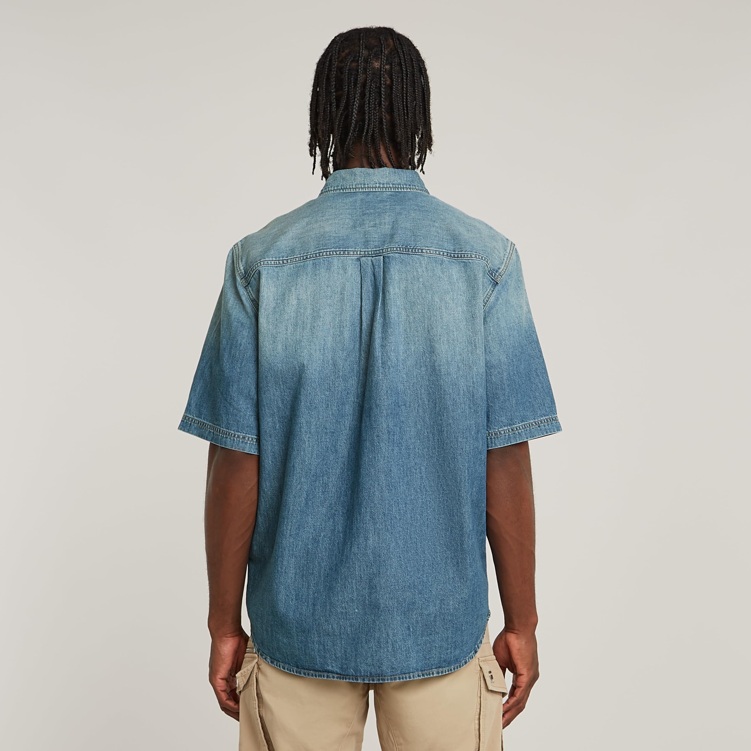 G-STAR Koszulka Mężczyźni Regular Denim Shirt Ss