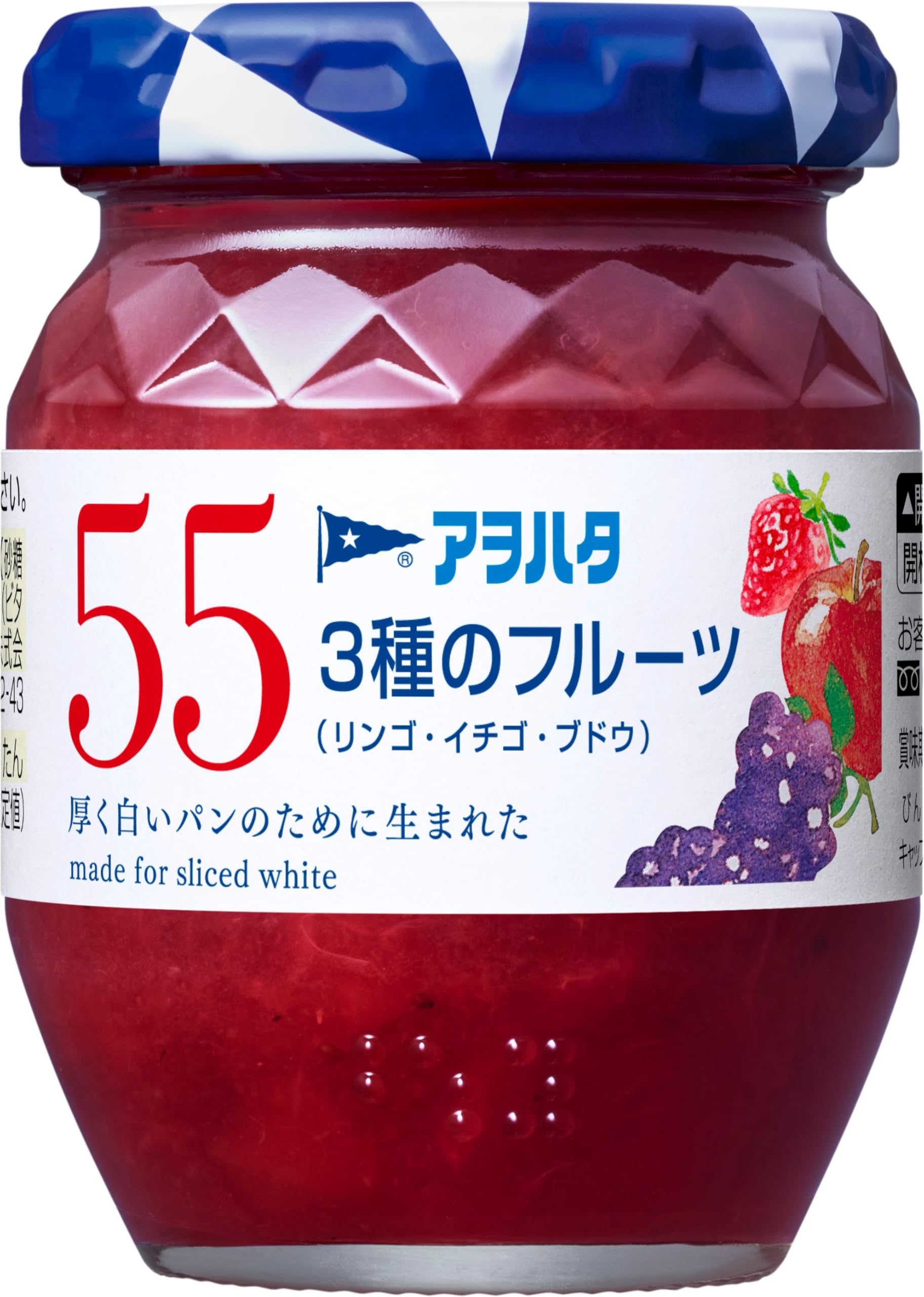 Amazon.co.jp: アヲハタ 55 3種のフルーツ（リンゴ・イチゴ・ブドウ