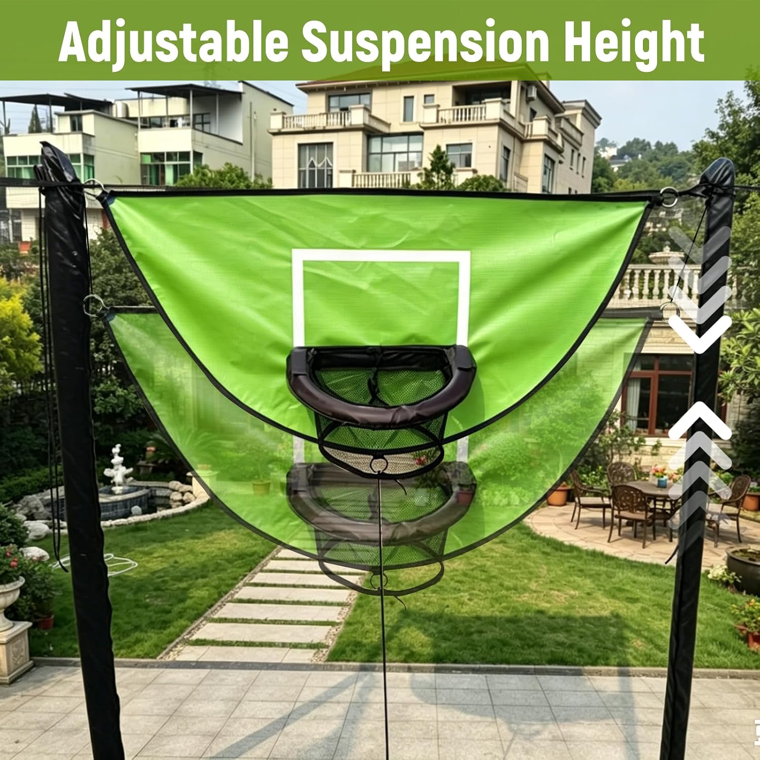Trampoline Basketball Hoop, with Pump and 4 Mini Balls image 5