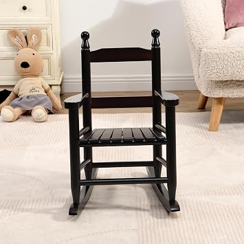 Kids Rocking Chair Wood Kids Rocking Chairs Outdoor Childs/Toddler/Childrens Porch Rocker Chair Accent Rocker for Ages 2-8 Living Room,Bedroom,Balconies, Porches,Childrens Rooms