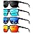 QALLY Polarized Sunglasses-Men-Women Mens Sunglasses: Classic Sun Glasses with UV Protection Driving Fishing Golf 4 Packs
