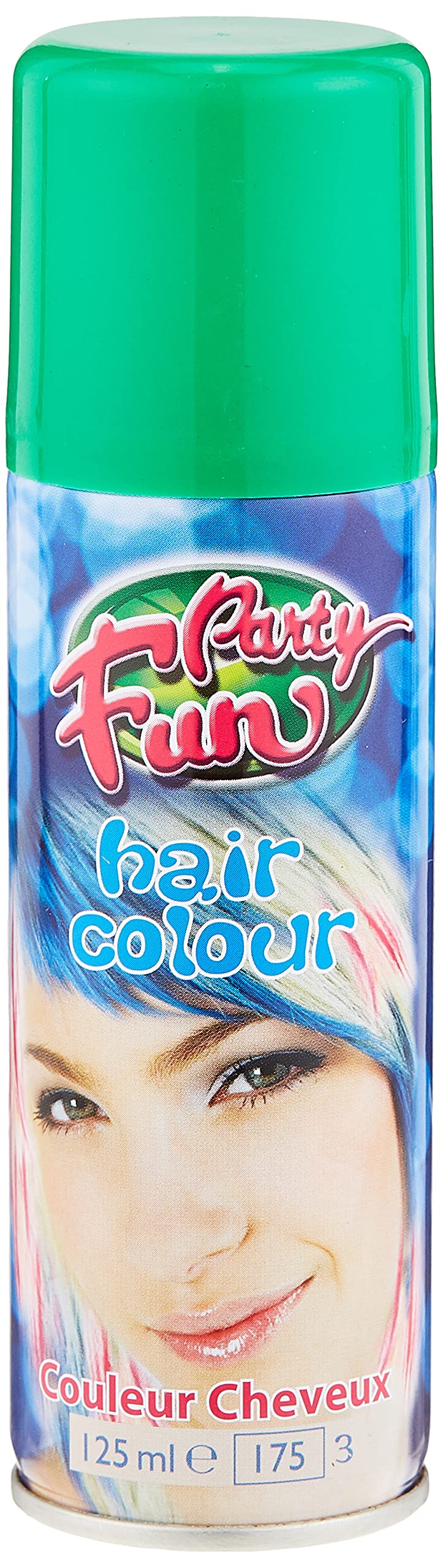 Party Fun Unique Hair Colour Spray 125 ml, Green