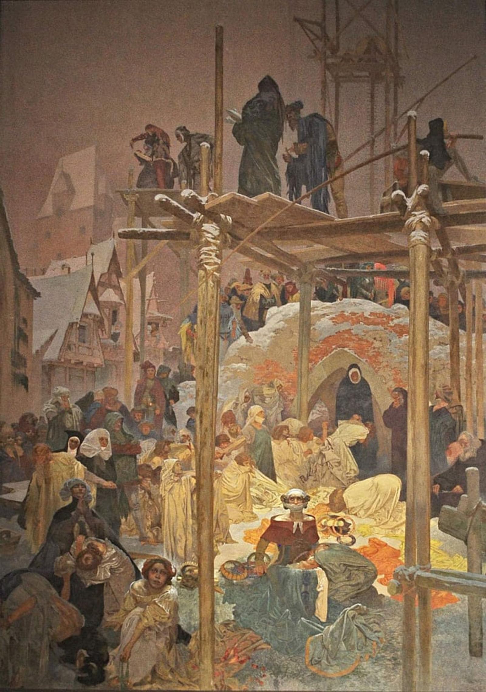 Artxlxxbn No Frame Famous Prints Artwork Pictures Poster Painting Art The Poetry By Alphonse Mucha Artwork Landscape Pictures For Home Decor 60X90cm