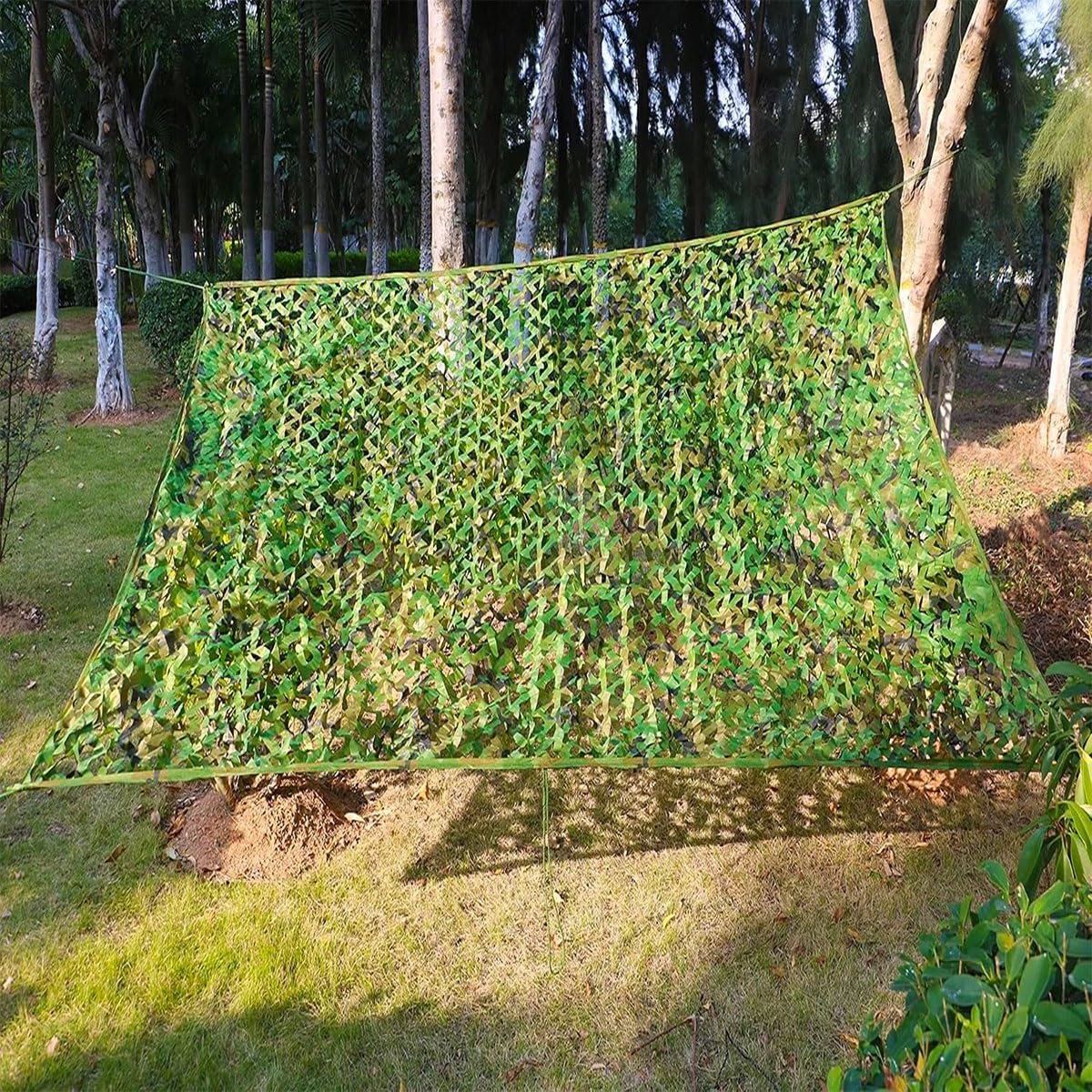 Tarnnetz für Jagd und Militär, Ghillie-Netze für Camping, Party, Dekoration, Sonnenschutz, Größen 1,5 x 5 m bis 8 x 9 m, langlebige Tarnabdeckung für den Außenbereich