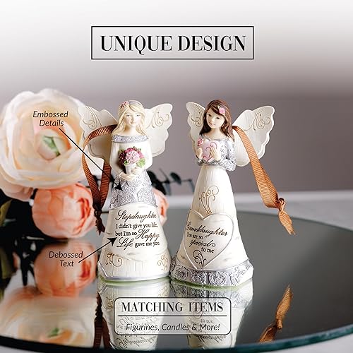 Vista 289 de Pavilion Gift Company Elements Daughter - Figura de ángel guardián, 6 pulgadas, color rojo