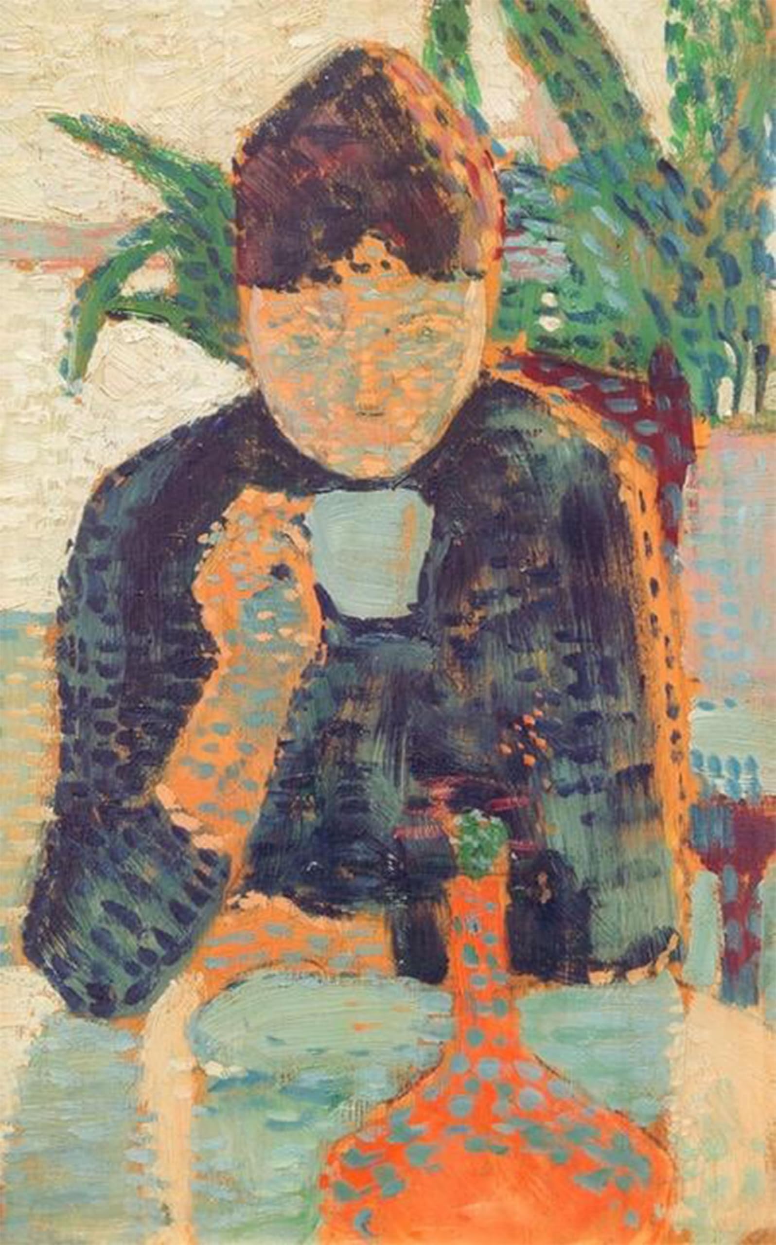 POSTERIIk Famous Animal Posters Vintage Picture Drinking Woman by Paul Signac Modern Wall Decor for Home Decor 60x90cm