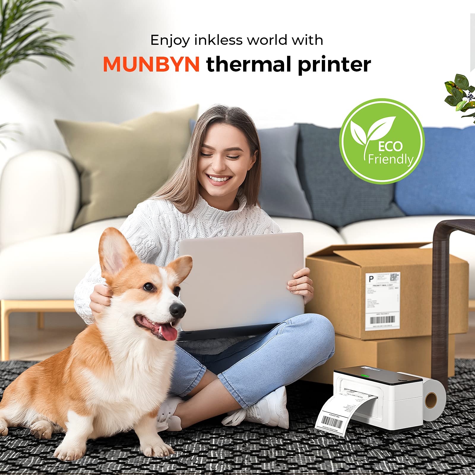 Buy MUNBYN Shipping Label Printer, 4x6 Label Printer for Shipping